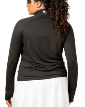 Women's Lightweight Quarter Zip Pullover (Black)