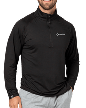 Men's Lightweight Quarter Zip Pullover (Black)
