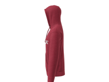 Fleece Pullover Hooded Sweatshirt (Heather Red)