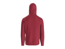 Fleece Pullover Hooded Sweatshirt (Heather Red)
