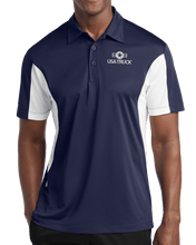 Micropique Sport-Wick Polo with Side Panels (True Navy/White)